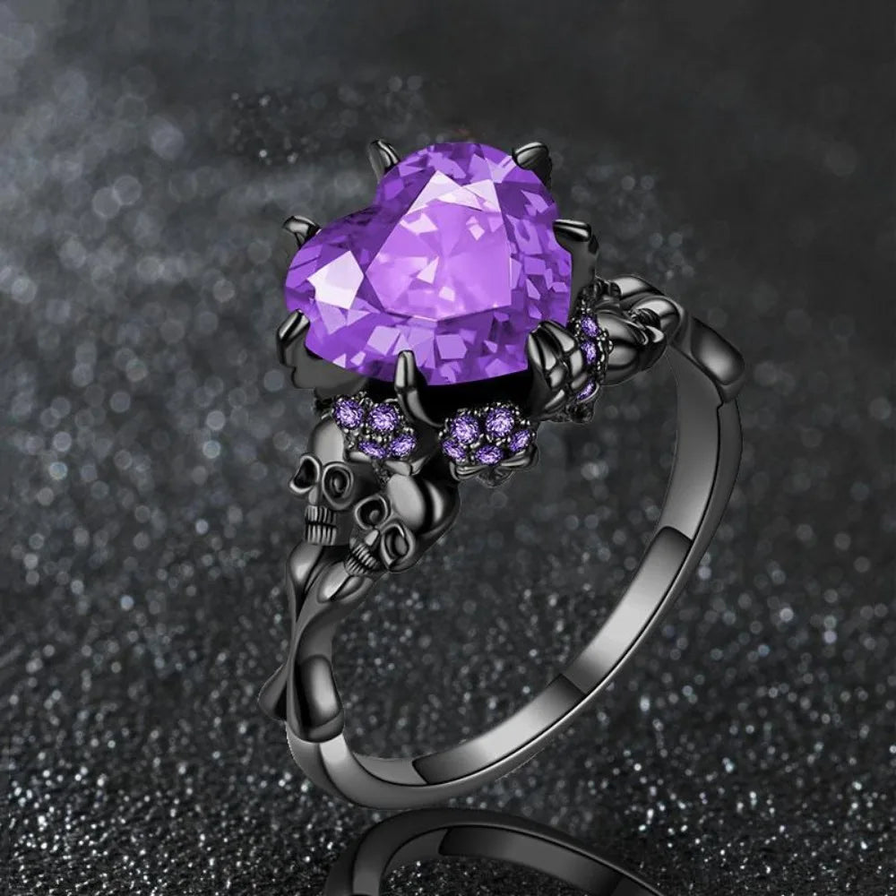 Vampire Double Skull Ring: Bold Jewelry for Parties and Weddings