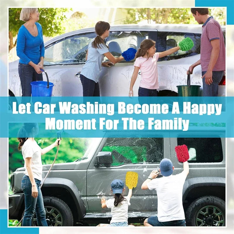 Gentle Touch: Premium Microfiber Car Cleaning Gloves for a Flawless Finish