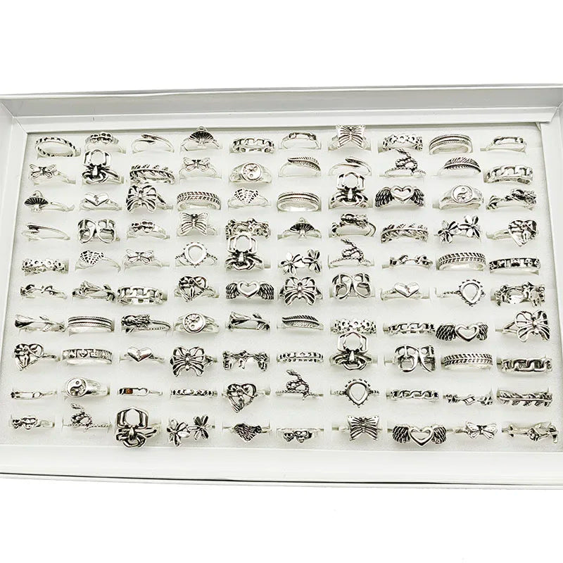 Whimsical Jewelry Set: 30-Piece Assorted Rings for Fashion-Forward Women