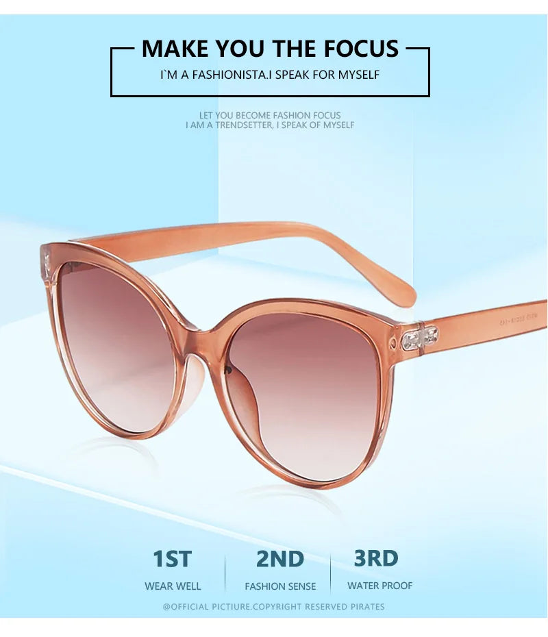 Stylish Protection: 1/2PCS Cat Eye Sunglasses for Outdoor Adventures