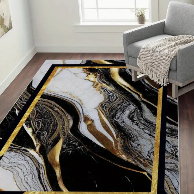 Indoor-Outdoor Geometric Carpet: Ideal for Entryways and Doorways