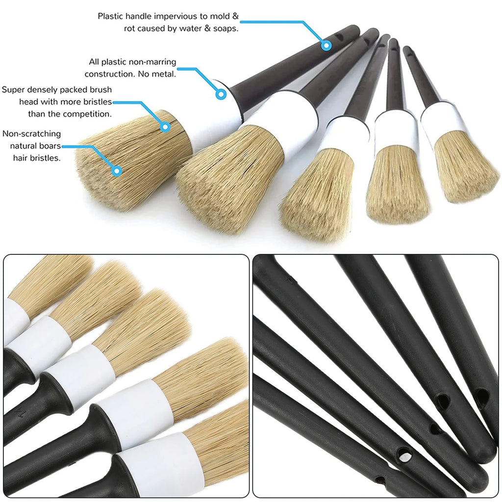 Ultimate Clean: 3/1 Pcs Car Wheel Detailing Brush Set