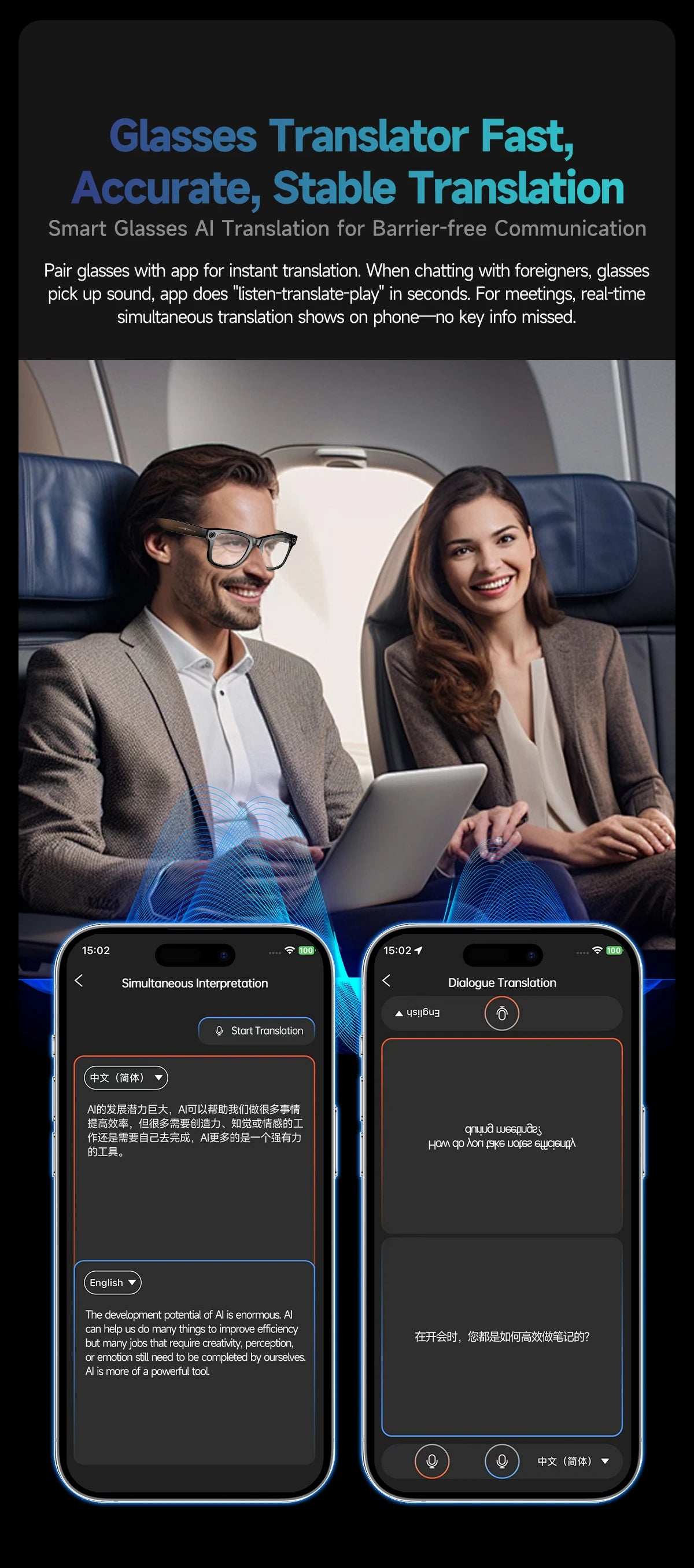 Interactive Eyewear: Touch-Controlled Smart Glasses with Noise-Cancelling Features