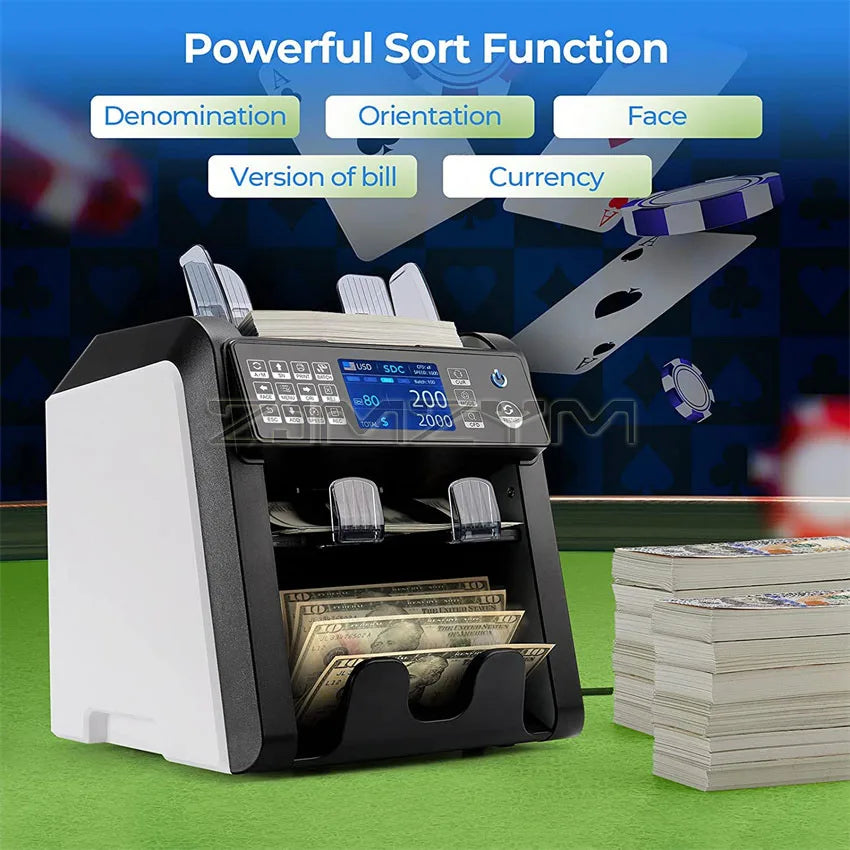 Dual Function Currency Sorter: Protect Against Counterfeits with Precision