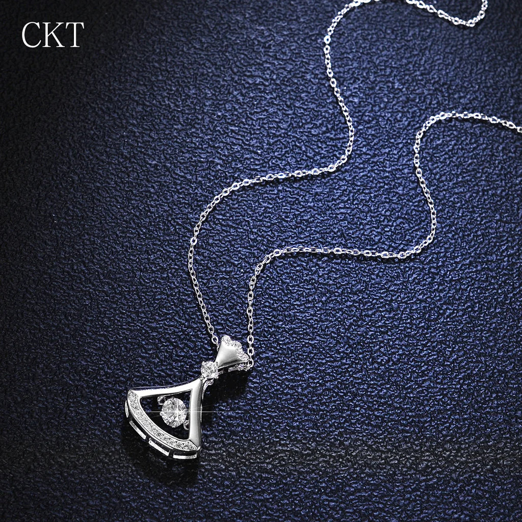 Heartfelt Elegance: Moissanite Pendant