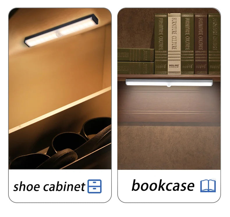 Versatile Ultra Thin Night Light: Perfect for Cabinets, Closets, and Indoor Spaces