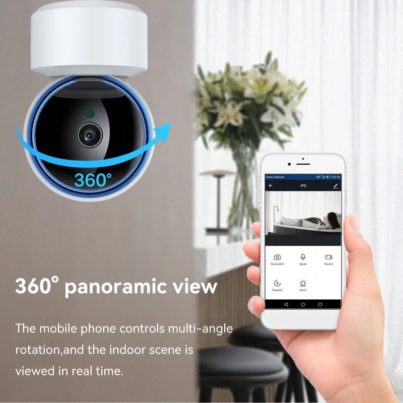 360° Smart Baby Monitor: 1080P WiFi Camera for Total Peace of Mind