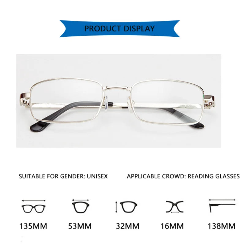 Fashion Presbyopic Glasses: Stylish Full-Frame Design for Every Man