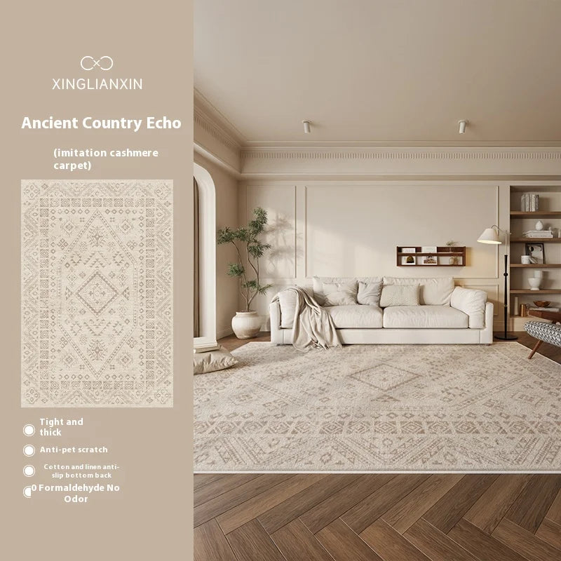Fresh Rustic Style Carpet: Perfect for Living Rooms and Bedrooms