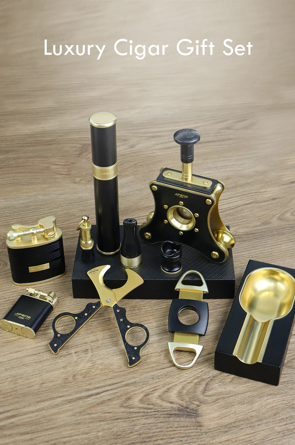 Complete Cigar Experience: 10-Piece Smoking Accessories Set CG-001