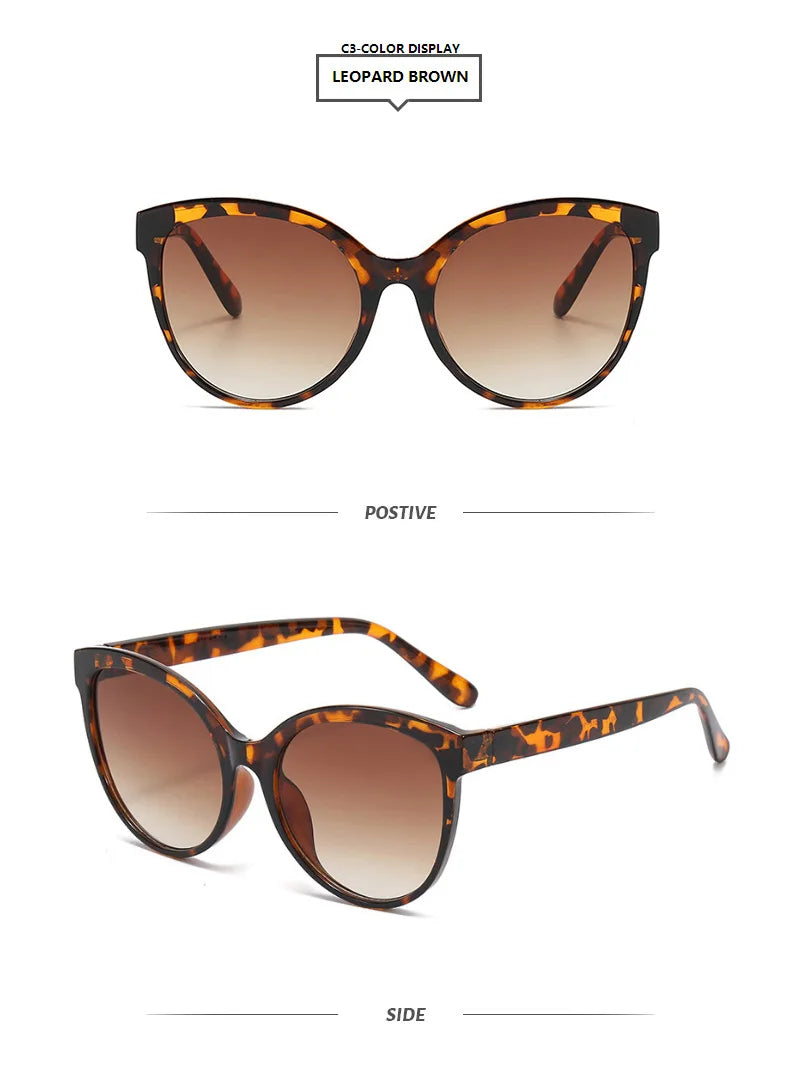 Stylish Protection: 1/2PCS Cat Eye Sunglasses for Outdoor Adventures