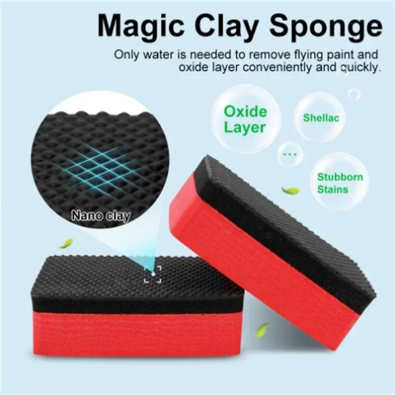 Decontamination Clay Sponge: Effortless Car Cleaning and Polishing