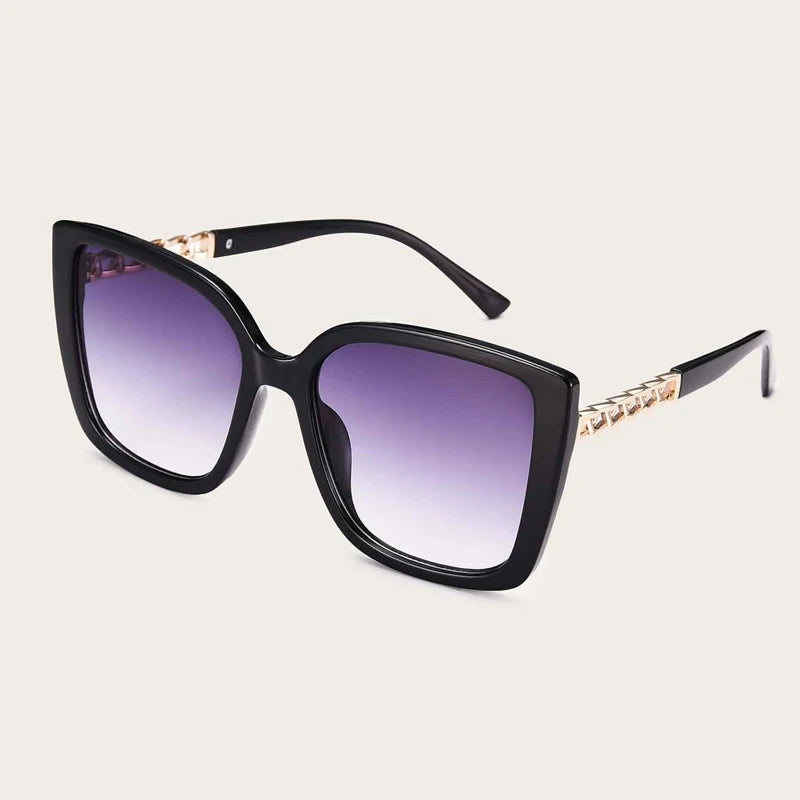 Vintage Glamour: Fashion Oversized Square Sunglasses for Women