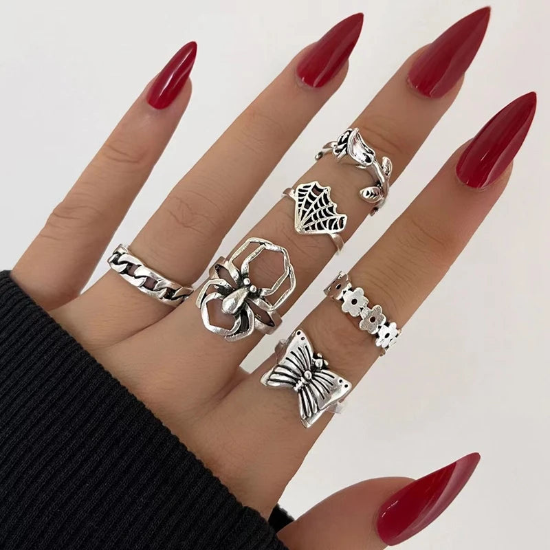 30-Piece Alloy Finger Ring Set: Unique Designs for Every Style