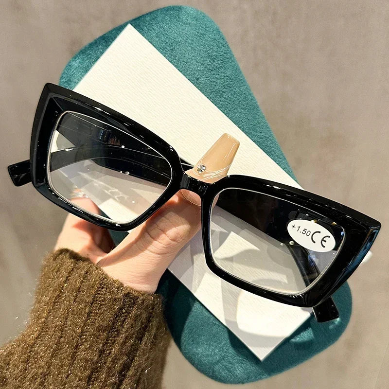 Chic Reading Eyewear: Fashionable Small Square Glasses for Eye Protection