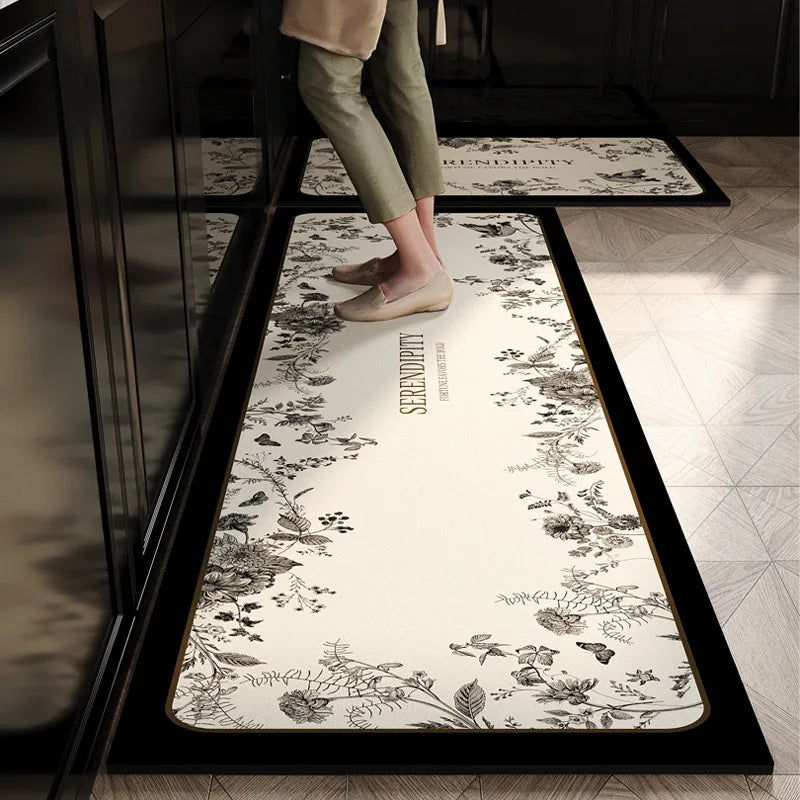 Water-Absorbing Kitchen Rug: Anti-Slip, Waterproof, and Dirt-Resistant