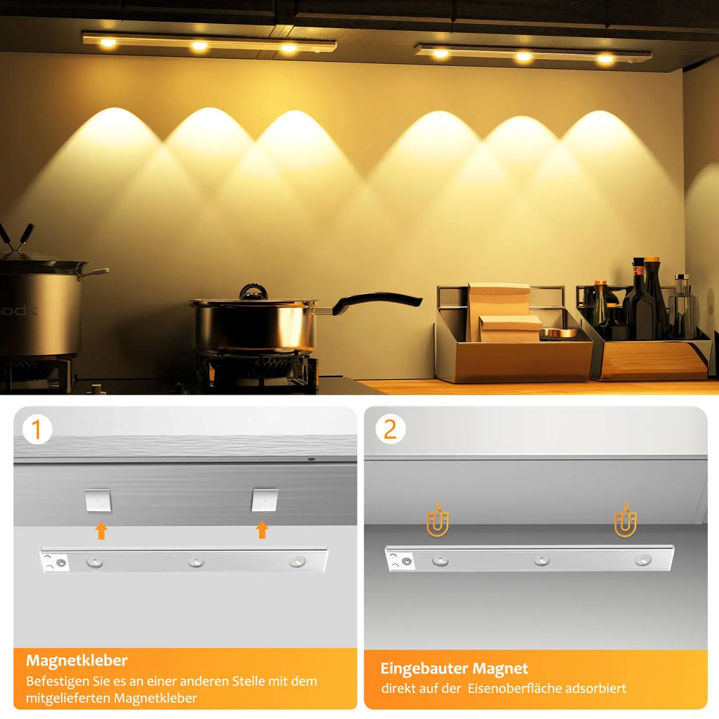 3-Color Dimmable LED Lamp: Perfect for Kitchen, Wardrobe, Bedroom, and Stairs