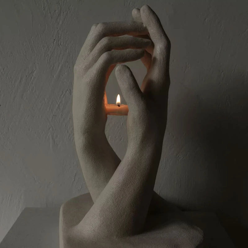 Medieval Style Hand Candlestick: Perfect Accent for Bedroom & Living Room