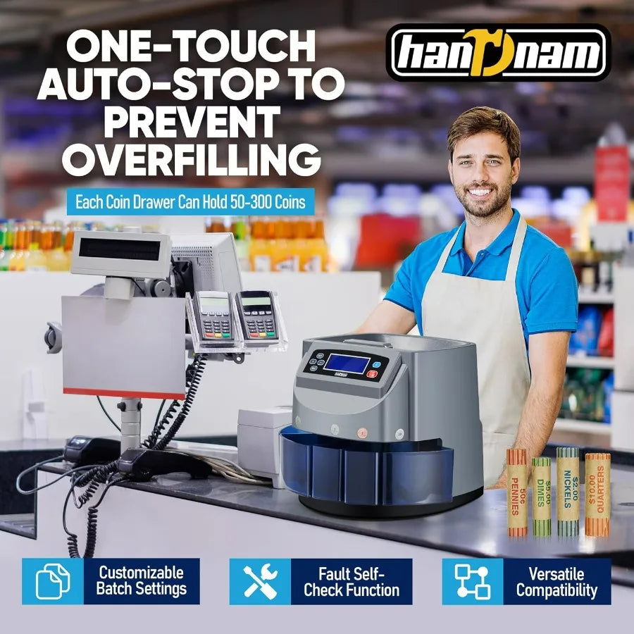 High-Speed Coin Sorting Tool: Perfect for Retail Efficiency