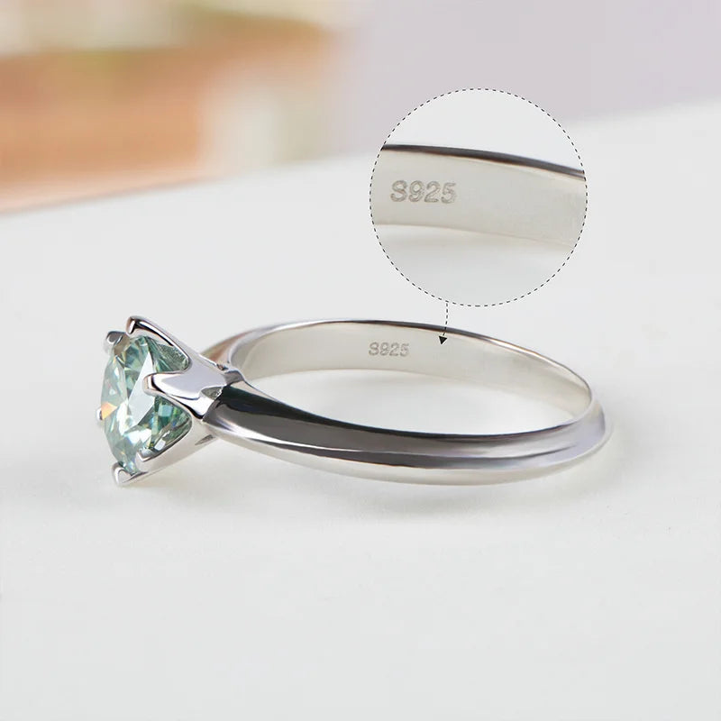 Enduring Love: Moissanite Solitaire Engagement Ring