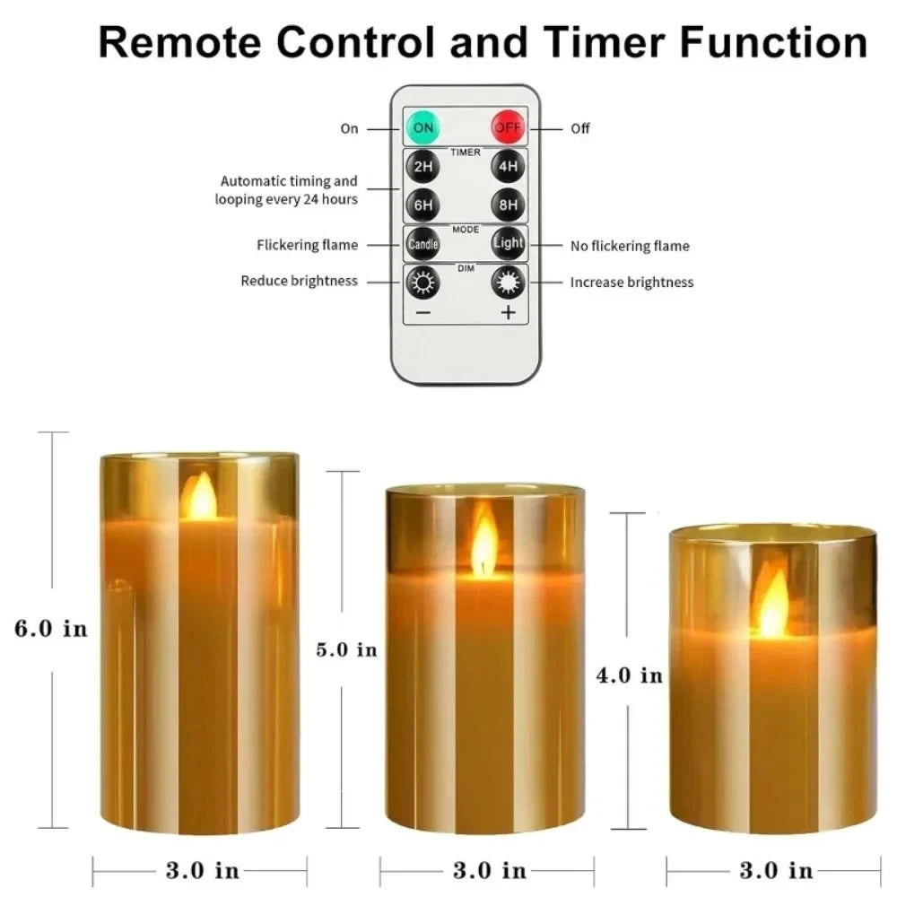 Remote-Controlled LED Candles: Effortless Ambiance for Celebrations