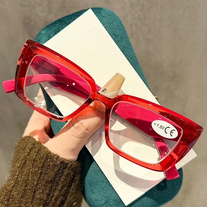 Chic Reading Eyewear: Fashionable Small Square Glasses for Eye Protection
