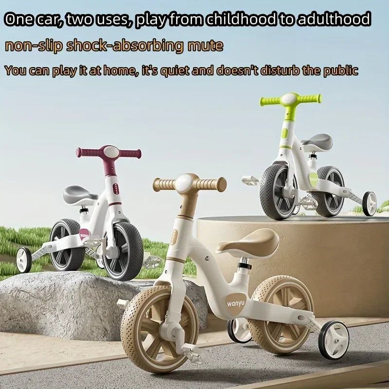 Adventure Rider: Adjustable Balance Bike with Training Wheels