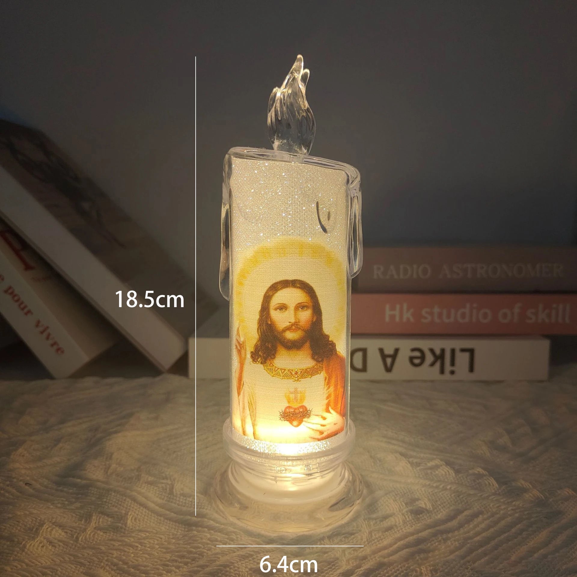 Faithful Light Source: LED Candle for Spiritual Reflection