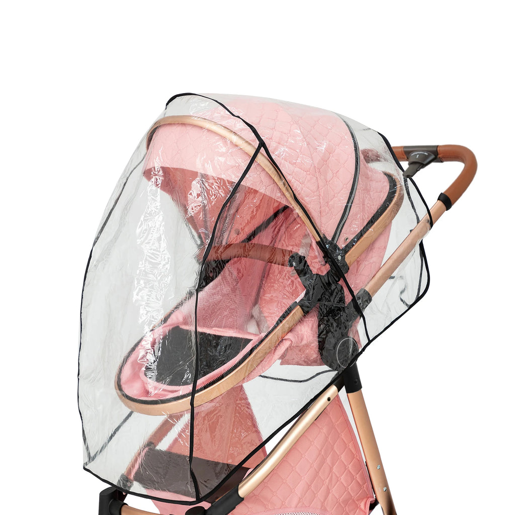 All-in-One Baby Travel System: Stroller with Raincover for Newborns
