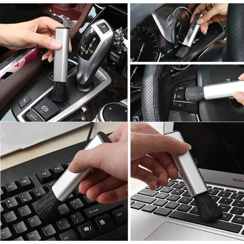 Retractable Interior Cleaning Brush: Perfect for Car and Computer Detailing