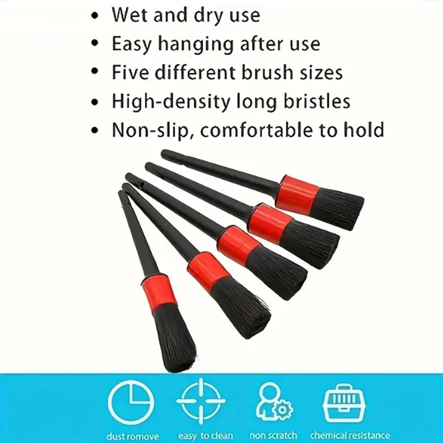 FlexiClean Kit: Comprehensive Brush Set for All Your Vehicle Needs