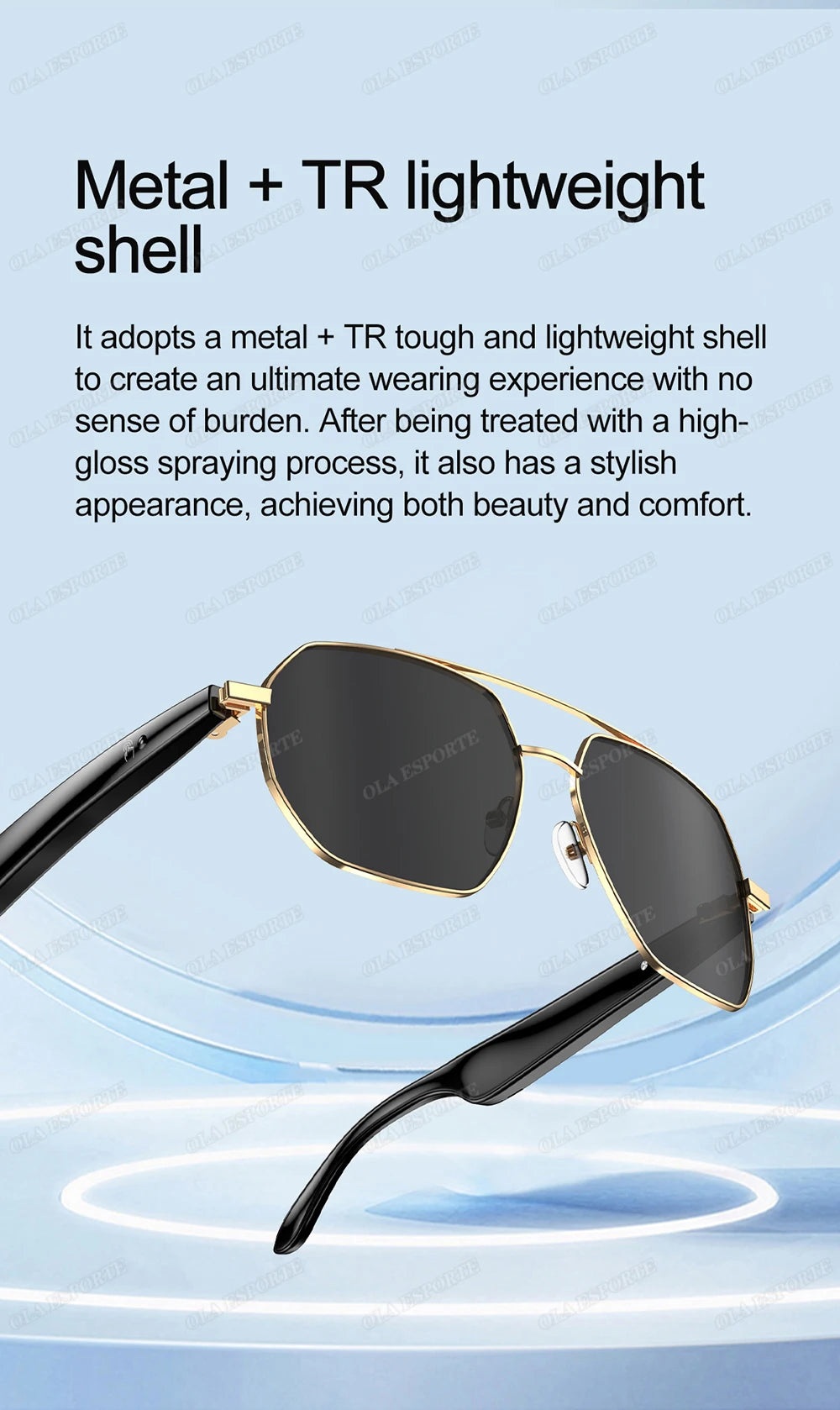 Sport Smart Glasses: AI Translation and Wireless Earphone Integration