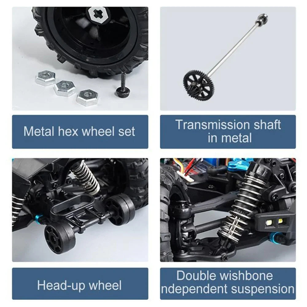 4WD Off-Road RC Monster Truck: WLtoys High-Speed Remote Control Car