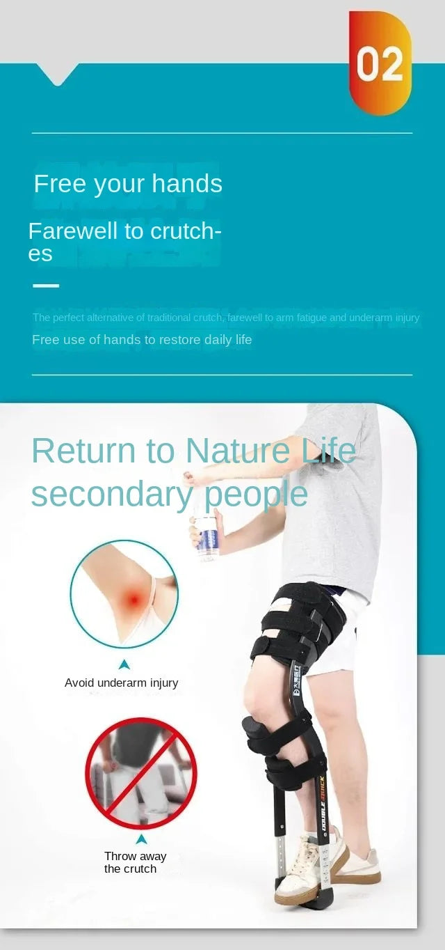 Telescoping Crutch Alternative: Single-Leg Walker for Enhanced Mobility Training