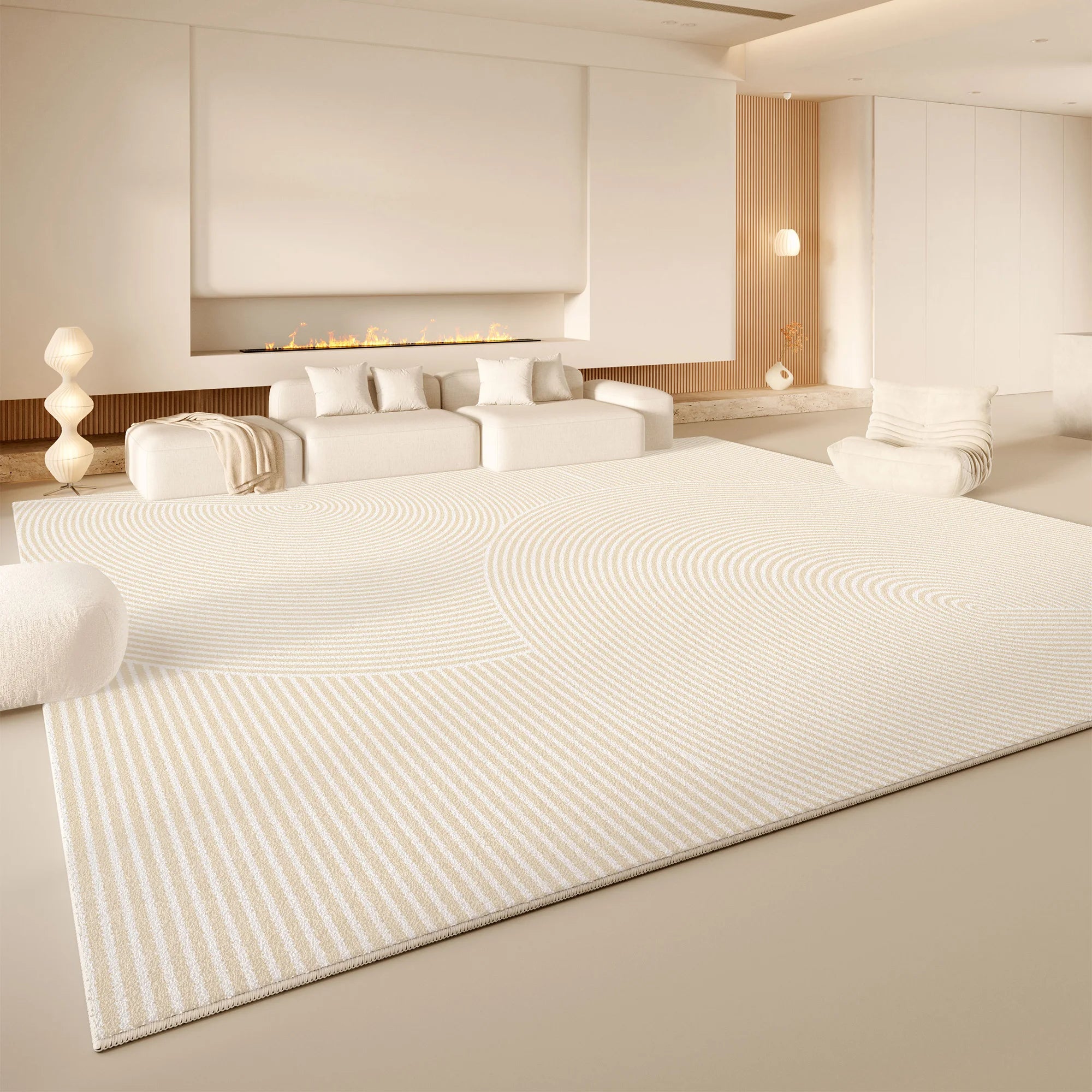 Cream Wind Carpet: Experience Light Luxury with Premium Faux Cashmere