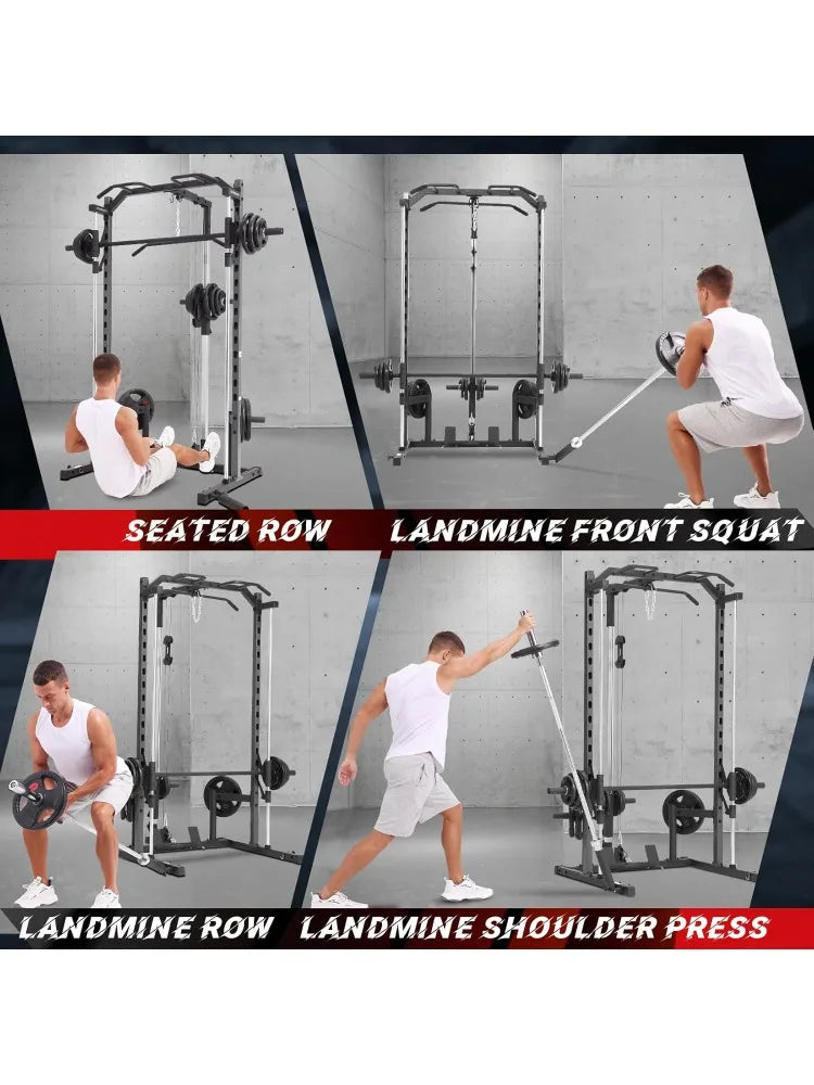 Multi-Function Power Rack: Experience Complete Home Workouts