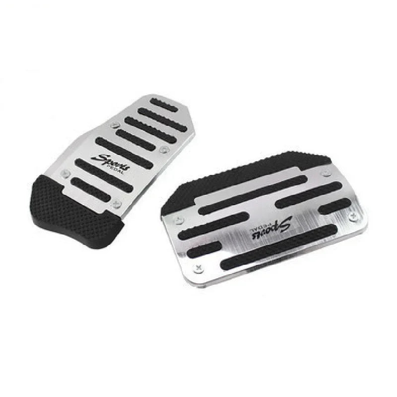 Universal Anti-Slip Foot Pedals: Stainless Steel Brake, Throttle, and Clutch Set