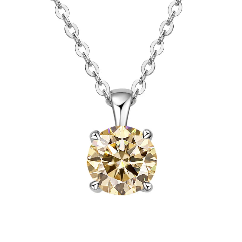 Celestial Charm: Dazzling Moissanite Necklace for Every Occasion