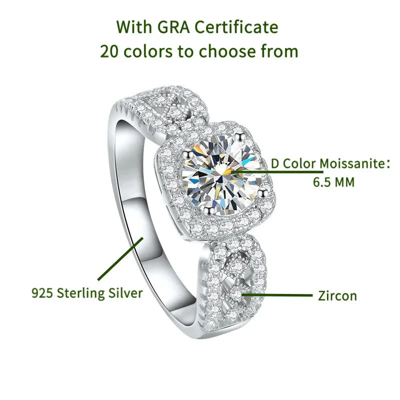 Brilliance Redefined: Luxurious Moissanite Ring for Her