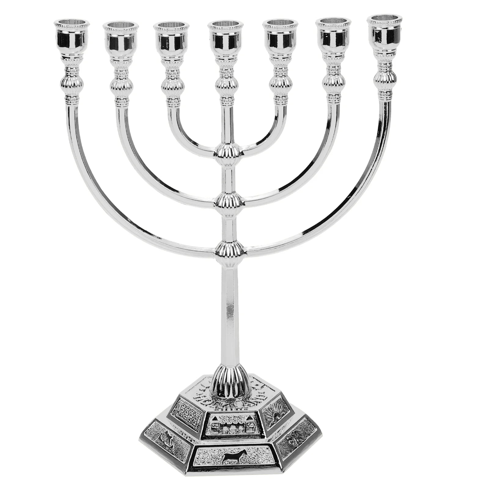 Vintage Menorah: Stylish Desktop Decor for Spiritual Ambiance