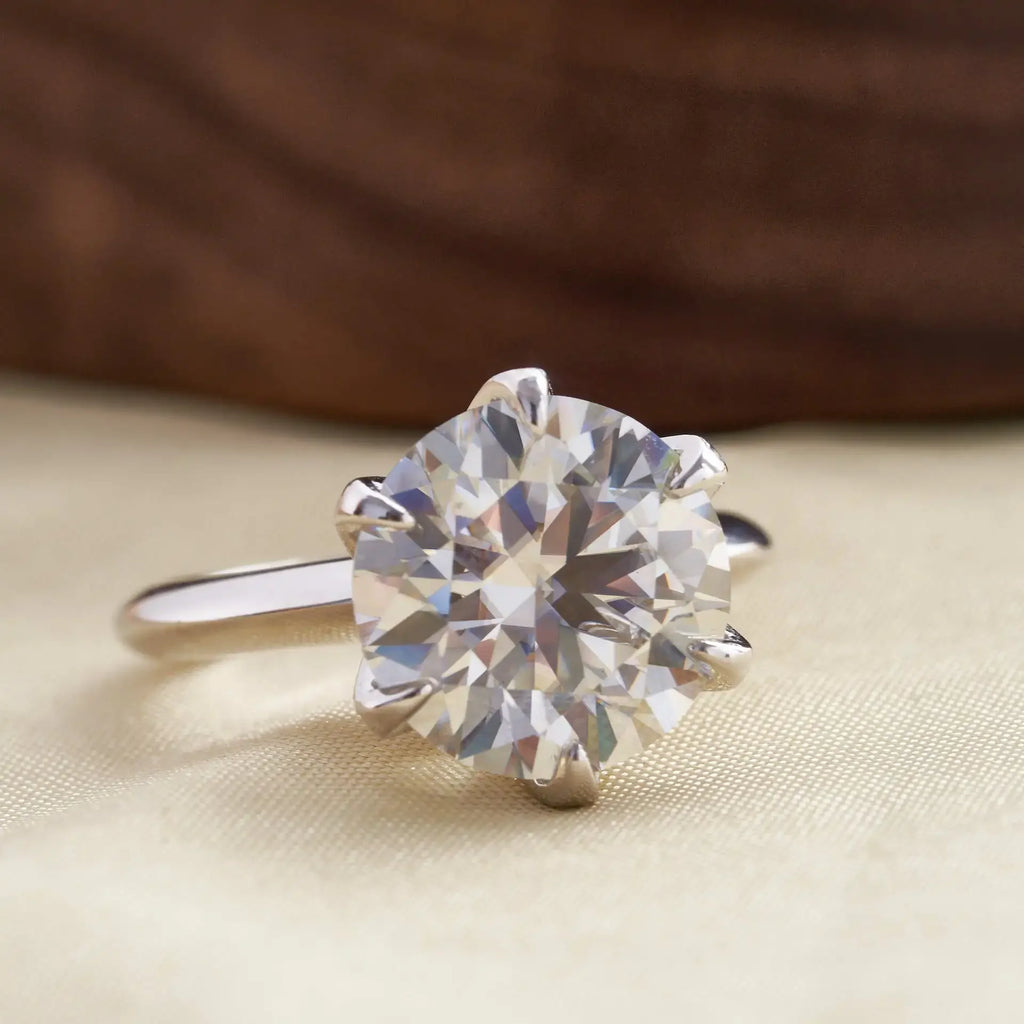 Enduring Love: Moissanite Solitaire Engagement Ring