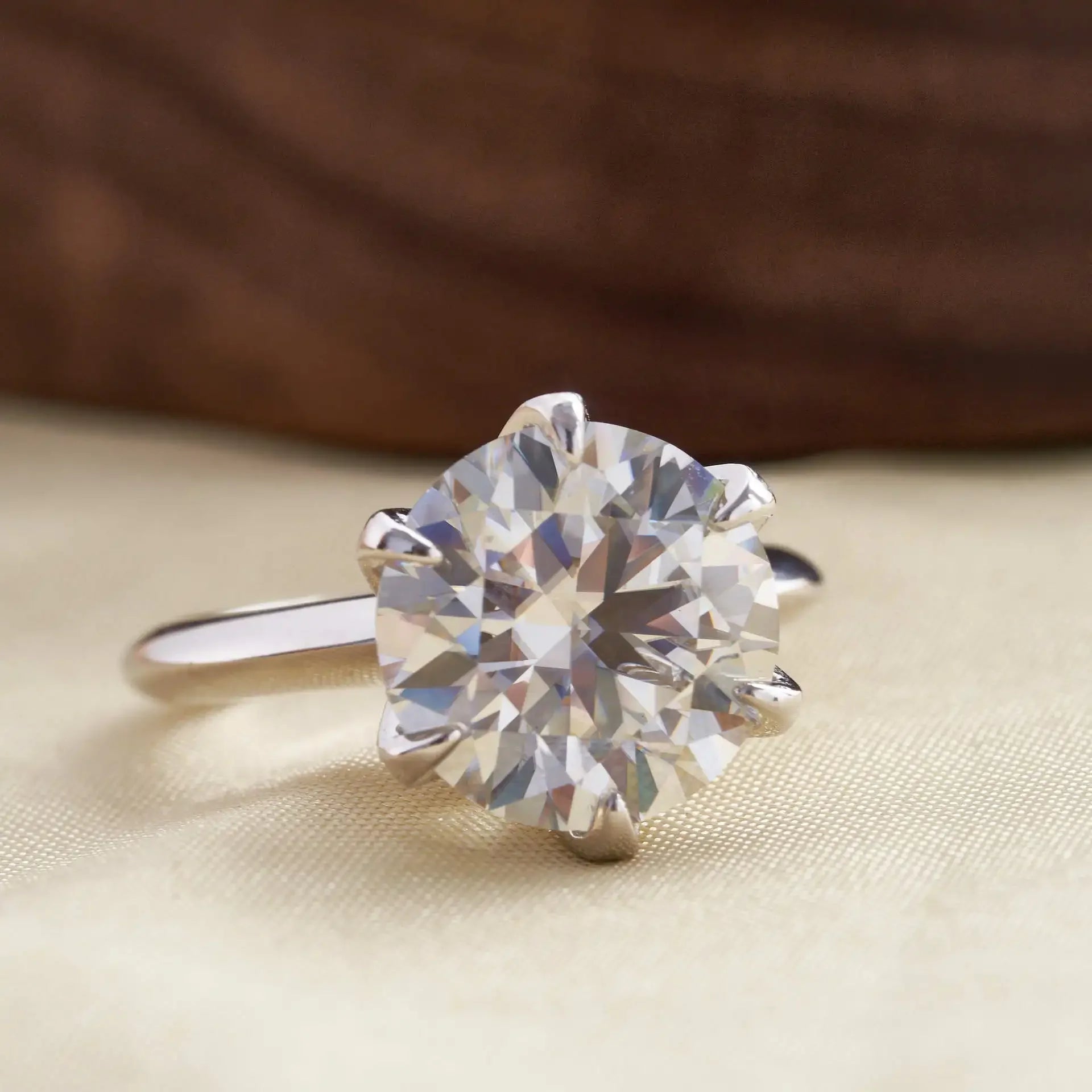 Enduring Love: Moissanite Solitaire Engagement Ring