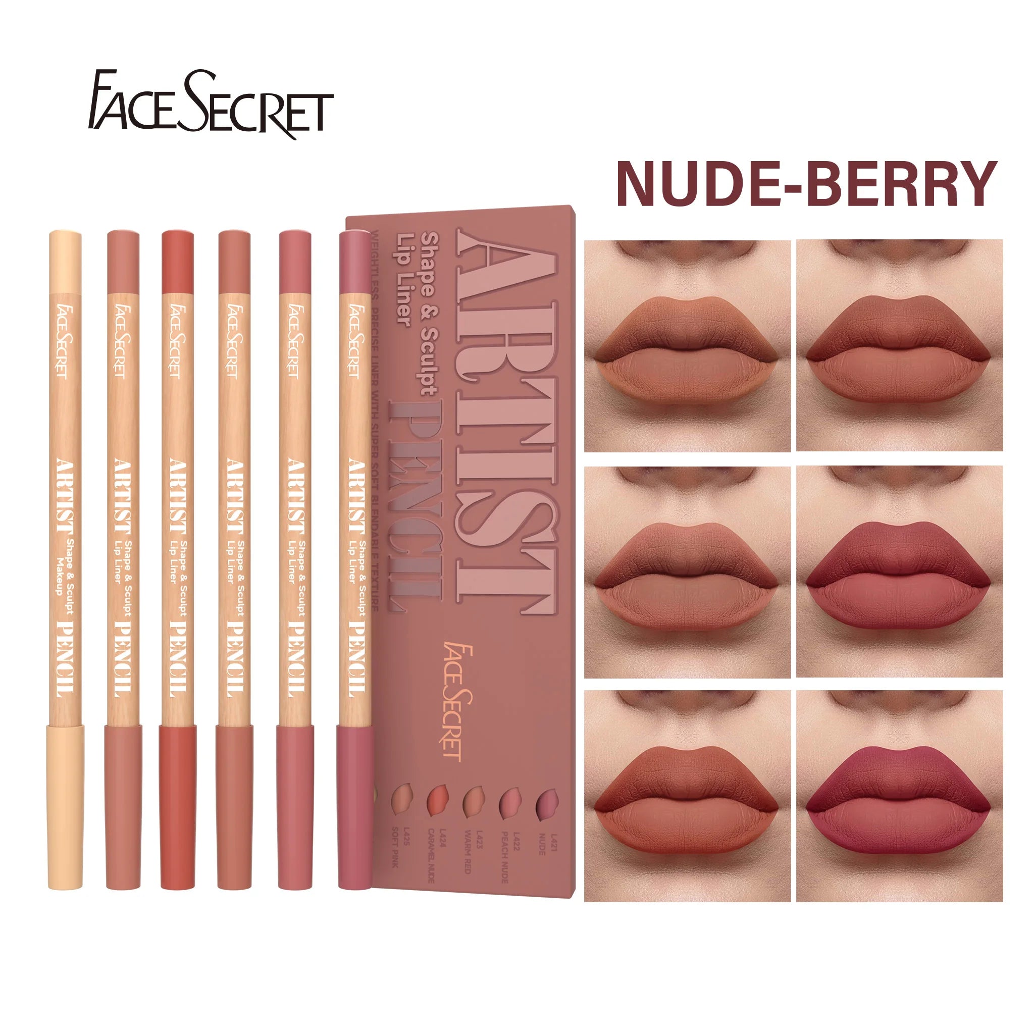 Velvet Matte Lip Definer Set: Long-Lasting Color for Every Mood