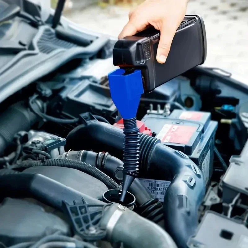 Foldable Refueling Funnel: Convenient Tool for Easy Gas and Oil Transfers