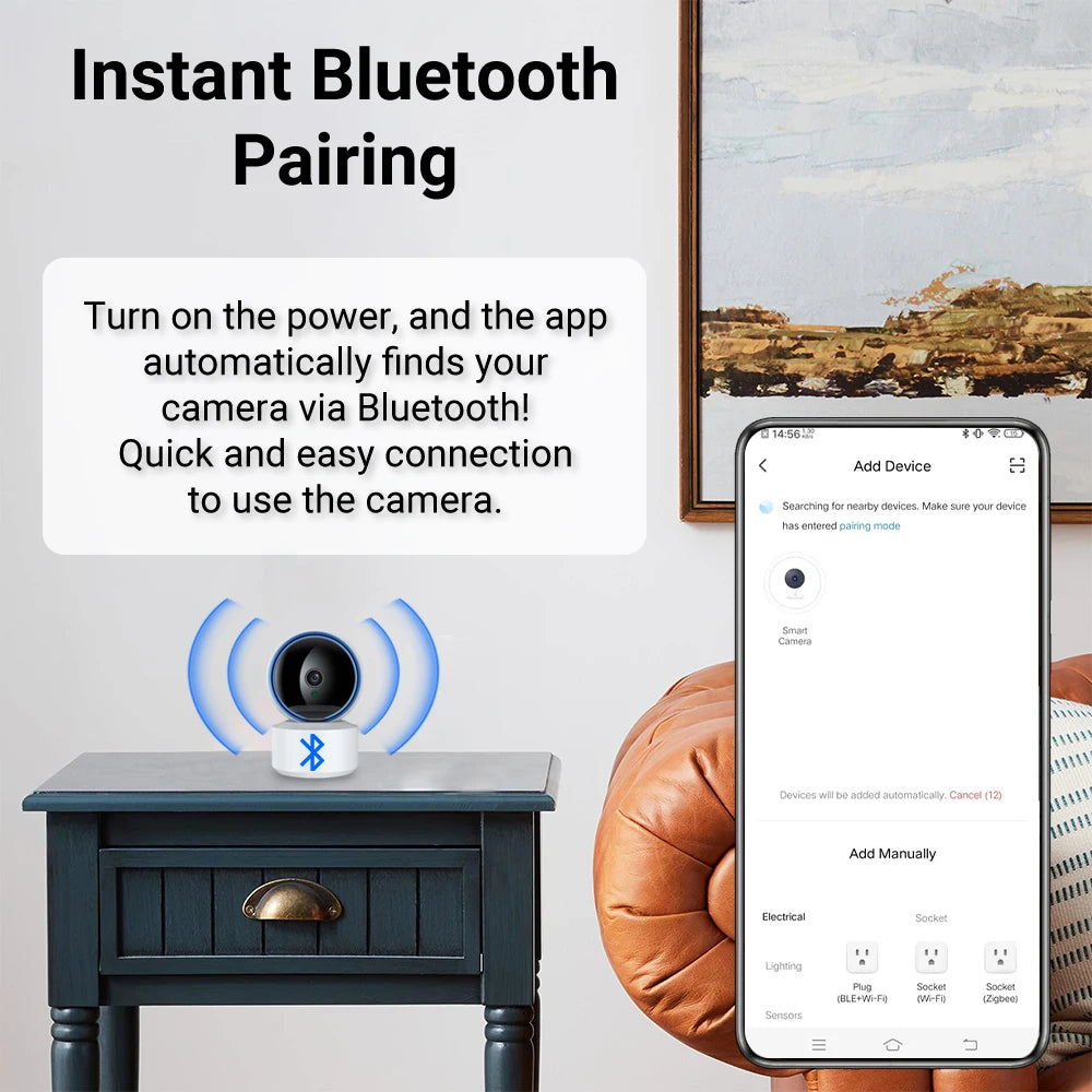360° Smart Baby Monitor: 1080P WiFi Camera for Total Peace of Mind