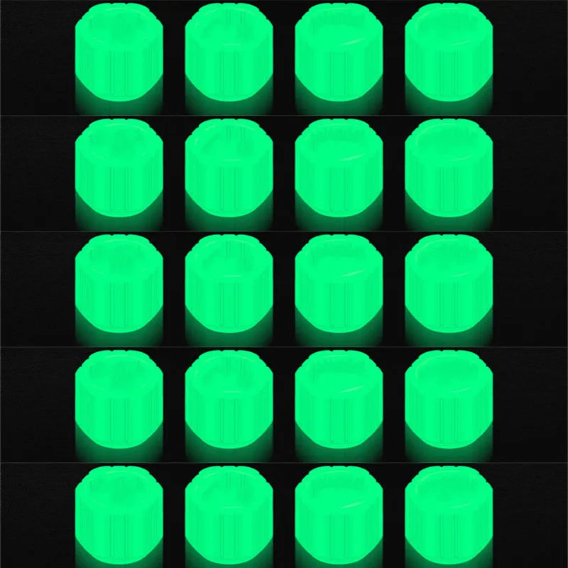 Night Glowing Valve Caps: Illuminate Your Tires with Spinning Glow Circles