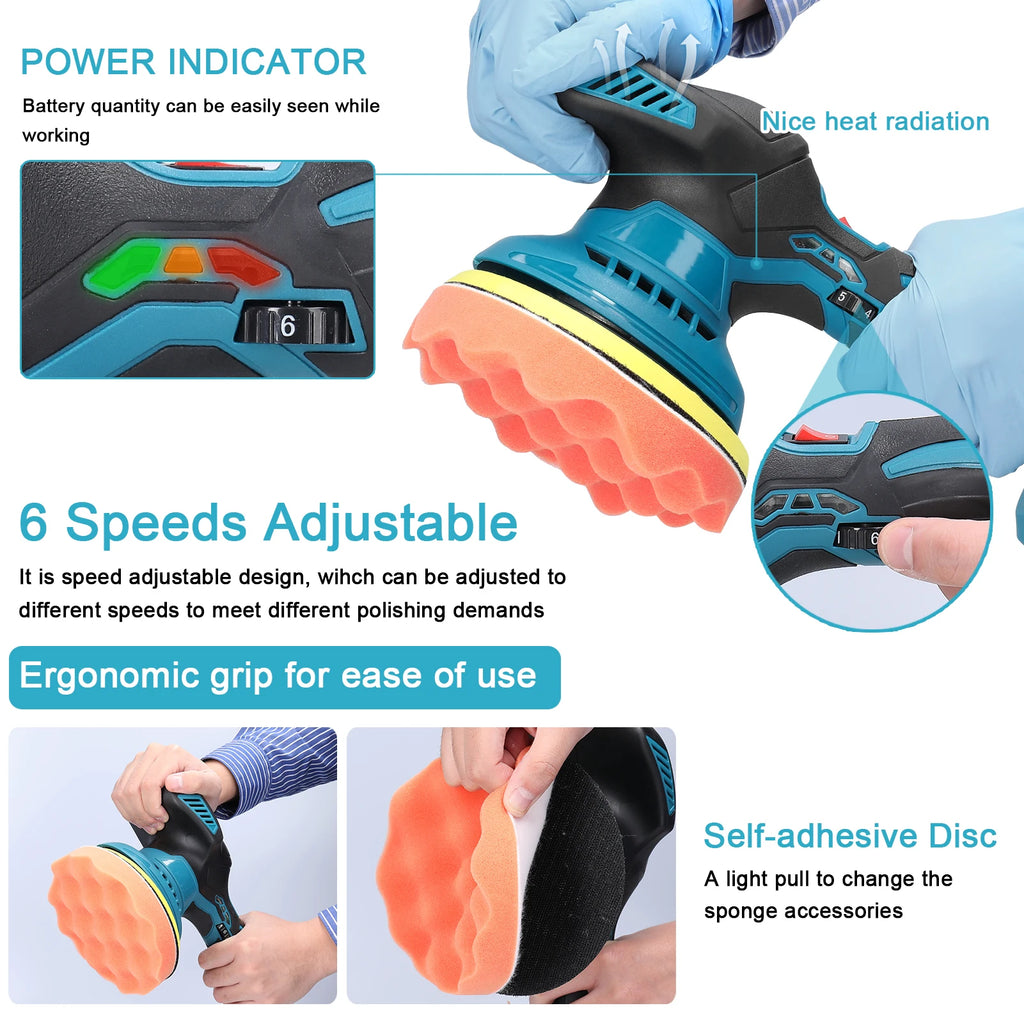 ShineMaster: Versatile Cordless Polisher for a Flawless Finish