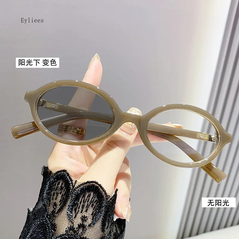 Oval Frames for Myopia: Color-Changing Eyeglasses that  reduce eye strain and fatigue