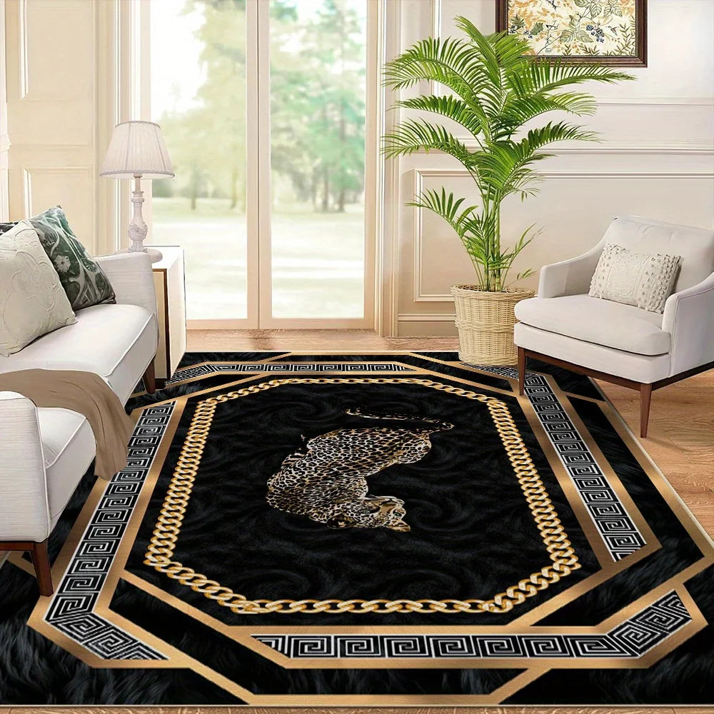 Striped Bohemian Carpet: Ideal for Bedrooms, Entryways, and Doorways