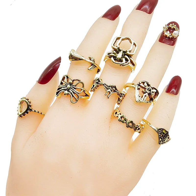 30-Piece Alloy Finger Ring Set: Unique Designs for Every Style